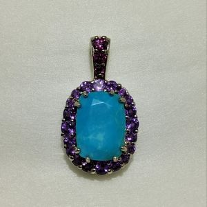 Chuck Clemency STS Turquoise Gemstone Pendant